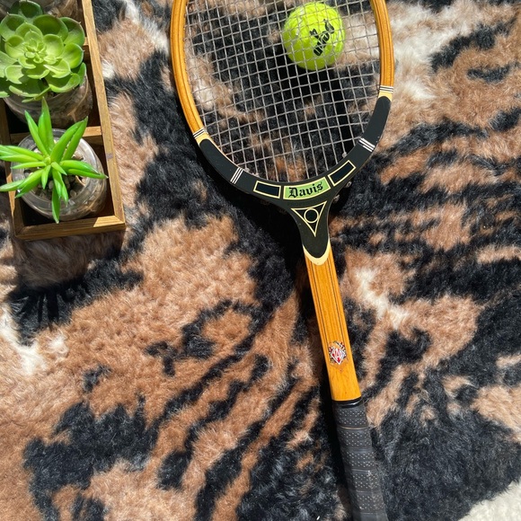 Tennis Racquet - Davis Vintage Wooden Tennis Racquet - TAD Professional - Picture 9 of 13